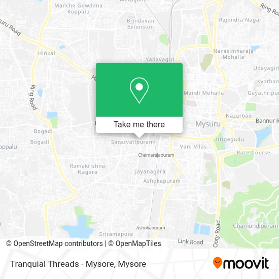 Tranquial Threads - Mysore map