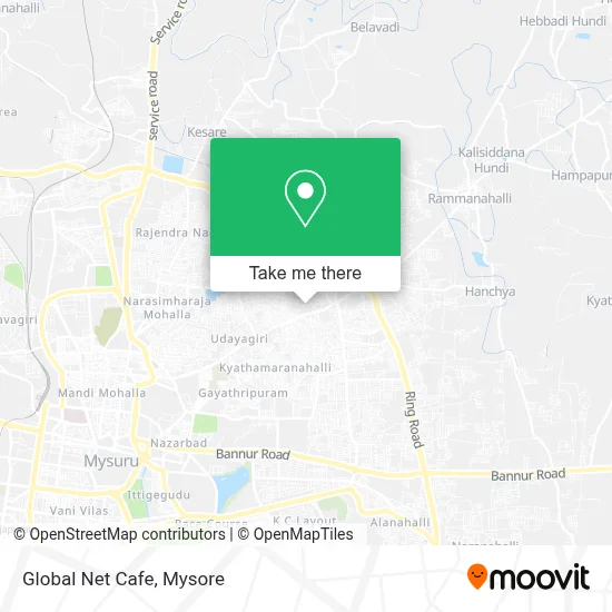 Global Net Cafe map