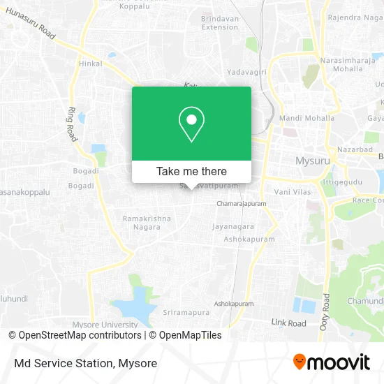 Md Service Station map