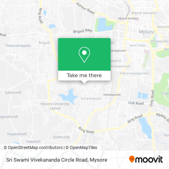 Sri Swami Vivekananda Circle Road map