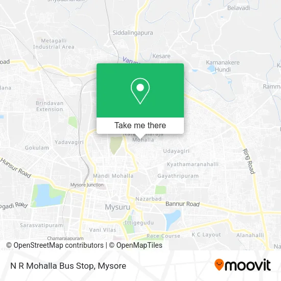 N R Mohalla Bus Stop map