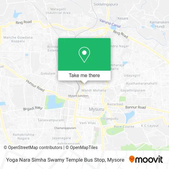 Yoga Nara Simha Swamy Temple Bus Stop map