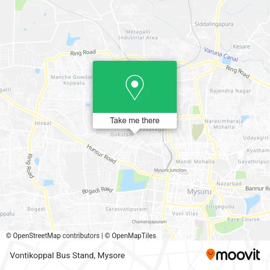 Vontikoppal Bus Stand map
