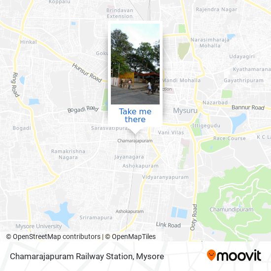 Chamarajapuram Railway Station map