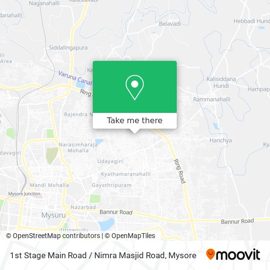 1st Stage Main Road / Nimra Masjid Road map