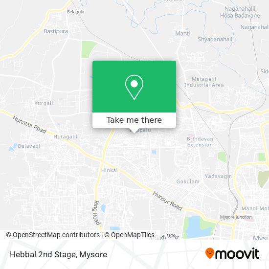 Hebbal 2nd Stage map