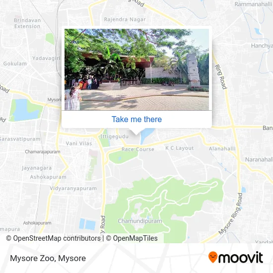 Mysore Zoo map