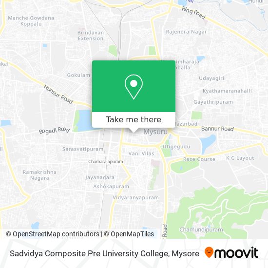 Sadvidya Composite Pre University College map