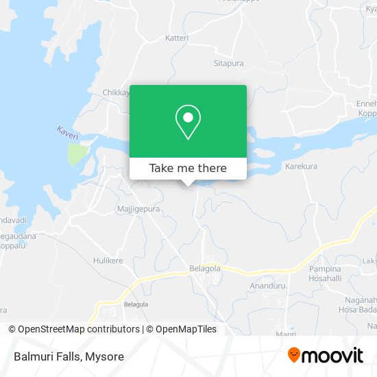 Balmuri Falls map