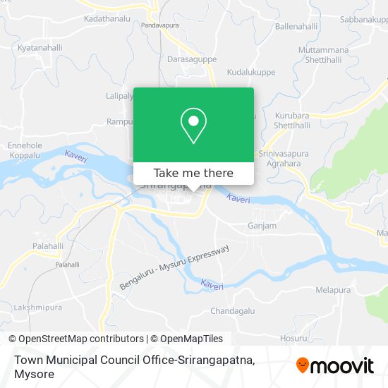 Town Municipal Council Office-Srirangapatna map