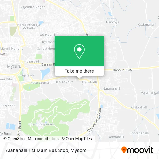 Alanahalli 1st Main Bus Stop map