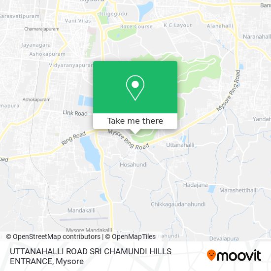 UTTANAHALLI ROAD SRI CHAMUNDI HILLS ENTRANCE map