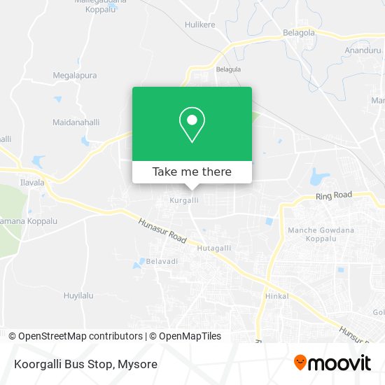 Koorgalli Bus Stop map