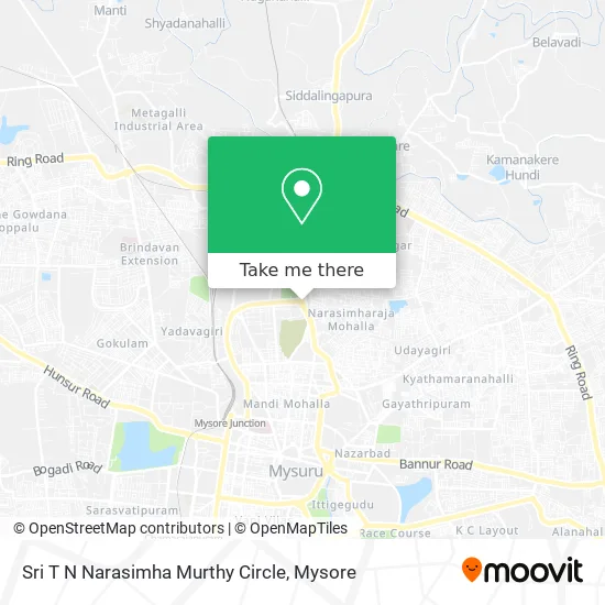 Sri T N Narasimha Murthy Circle map