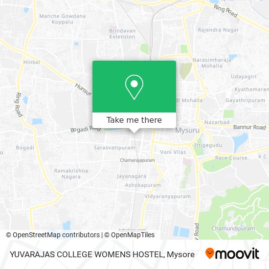 YUVARAJAS COLLEGE WOMENS HOSTEL map