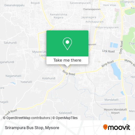 Srirampura Bus Stop map