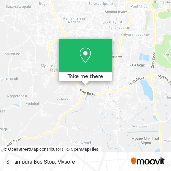 Srirampura Bus Stop map