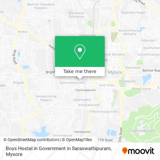 Boys Hostel in Government in Saraswathipuram map