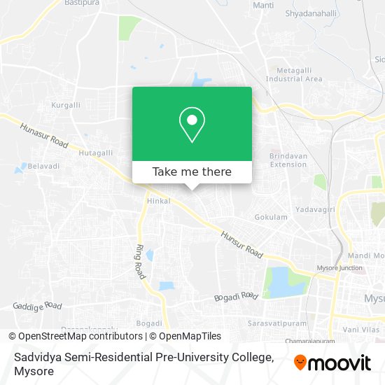 Sadvidya Semi-Residential Pre-University College map