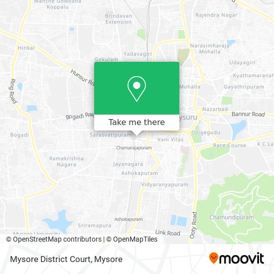 Mysore District Court map