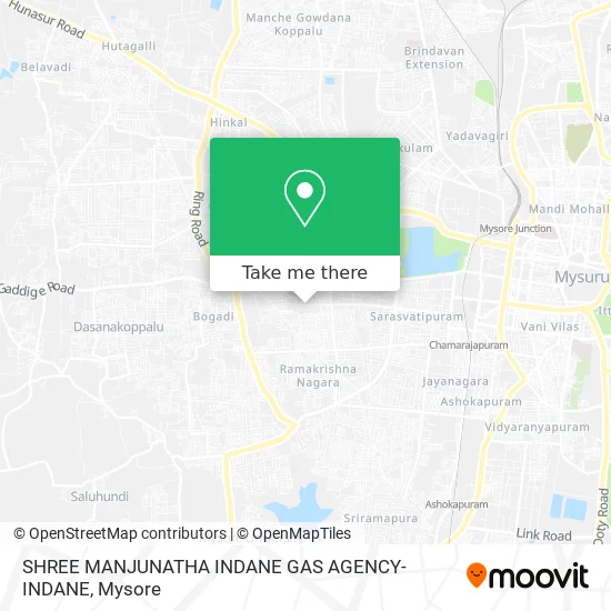 SHREE MANJUNATHA INDANE GAS AGENCY-INDANE map
