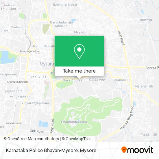 Karnataka Police Bhavan-Mysore map