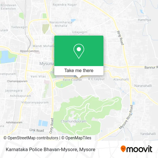 Karnataka Police Bhavan-Mysore map
