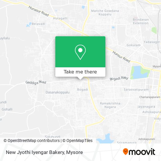 New Jyothi Iyengar Bakery map