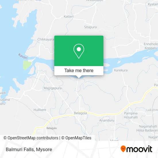 Balmuri Falls map