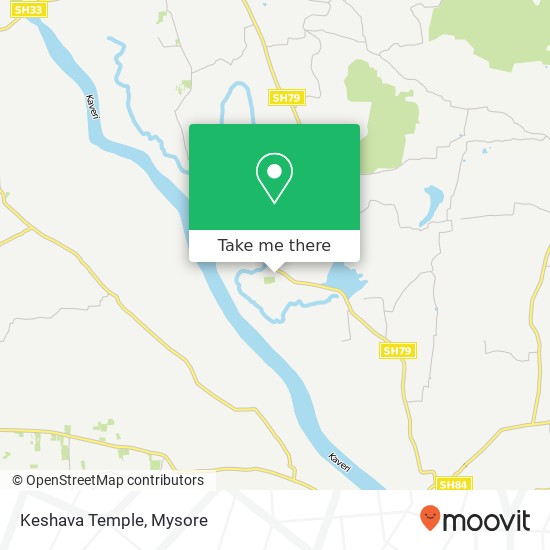 Keshava Temple map