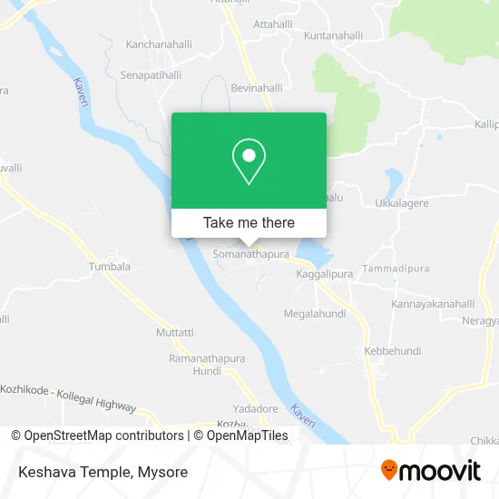 Keshava Temple map