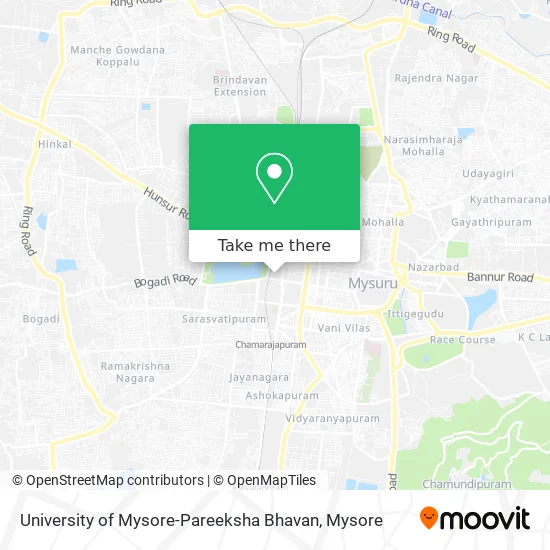 University of Mysore-Pareeksha Bhavan map