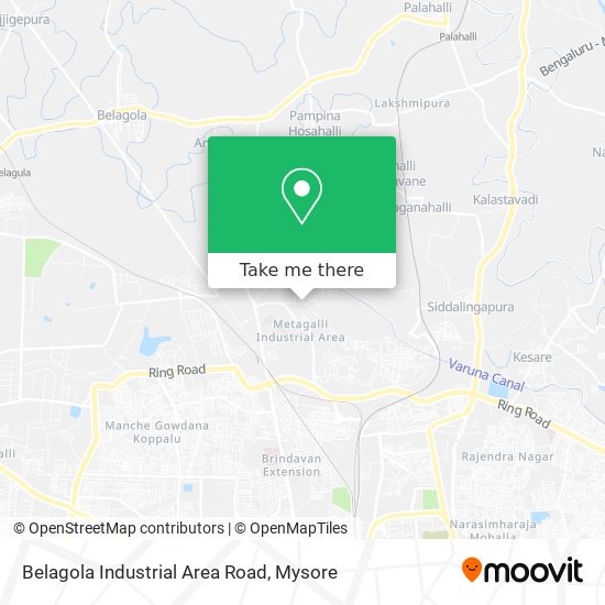 Belagola Industrial Area Road map