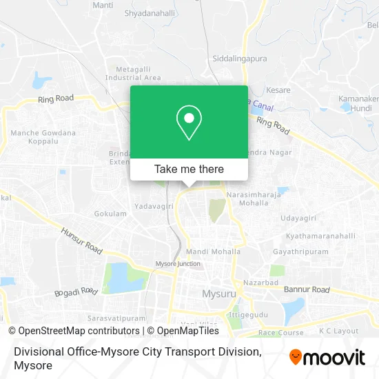 Divisional Office-Mysore City Transport Division map
