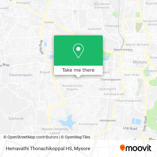 Hemavathi Thonachikoppal HS map