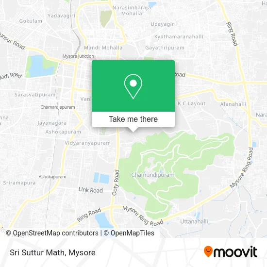 Sri Suttur Math map