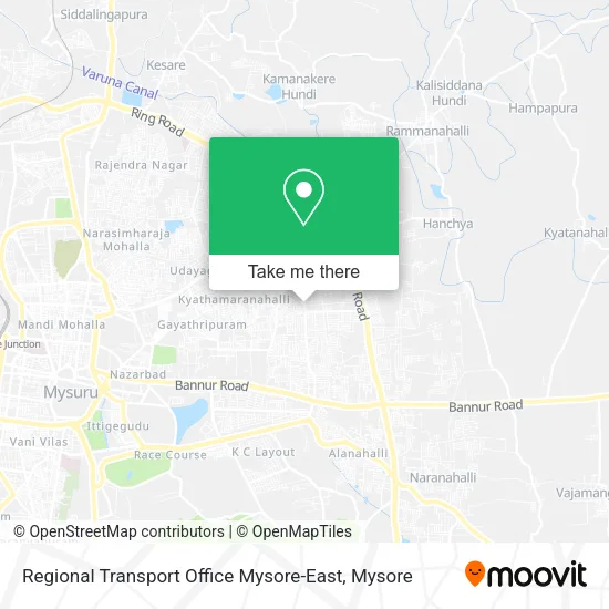Regional Transport Office Mysore-East map