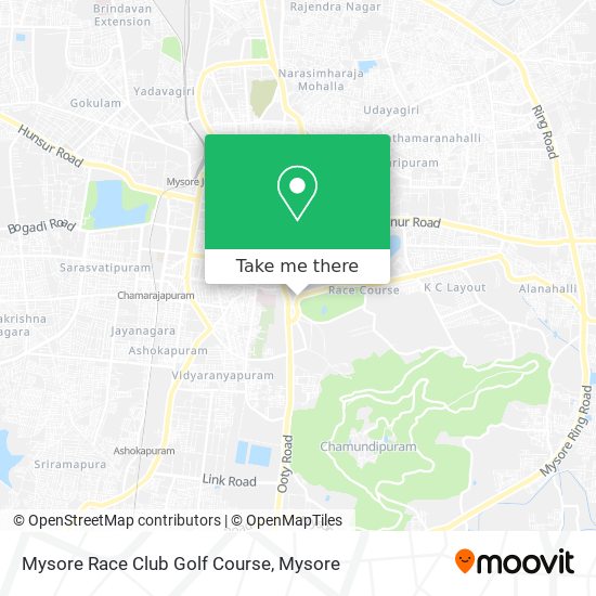 Mysore Race Club Golf Course map