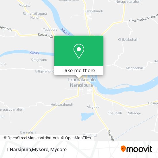 T Narsipura,Mysore map