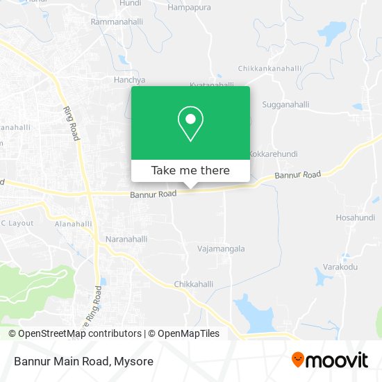 Bannur Main Road map