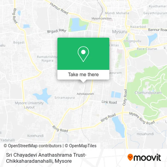 Sri Chayadevi Anathashrama Trust-Chikkaharadanahalli map
