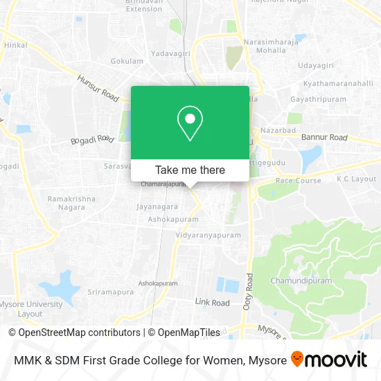 MMK & SDM First Grade College for Women map