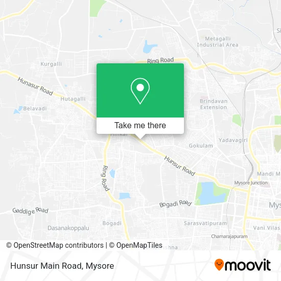 Hunsur Main Road map