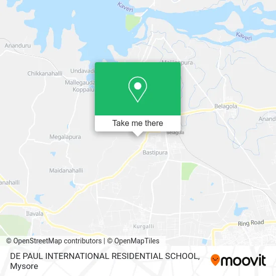 DE PAUL INTERNATIONAL RESIDENTIAL SCHOOL map
