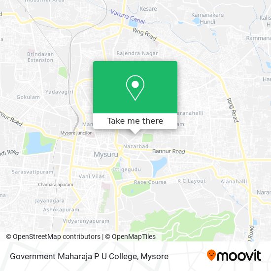 Government Maharaja P U College map