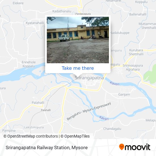 Srirangapatna Railway Station map