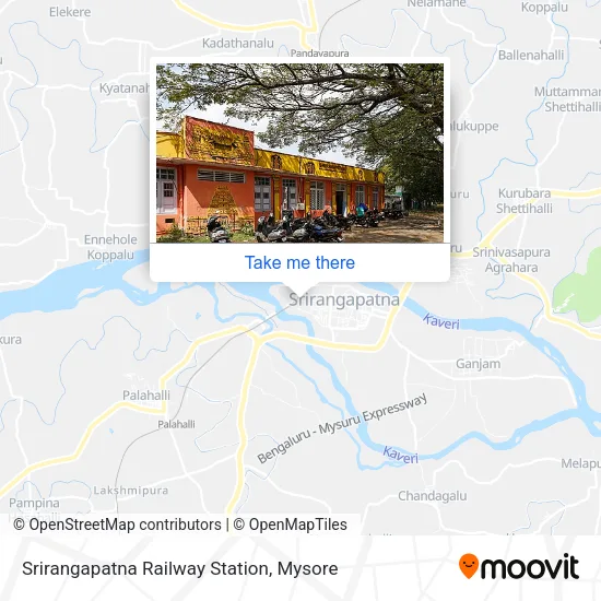 Srirangapatna Railway Station map