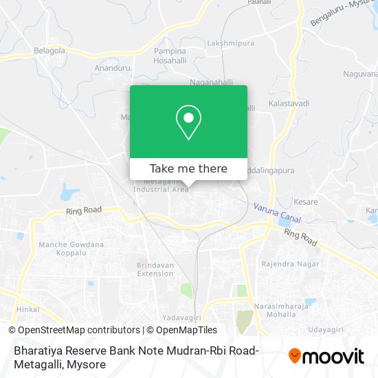Bharatiya Reserve Bank Note Mudran-Rbi Road-Metagalli map