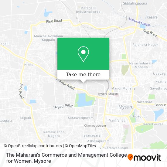 The Maharani's Commerce and Management College for Women map