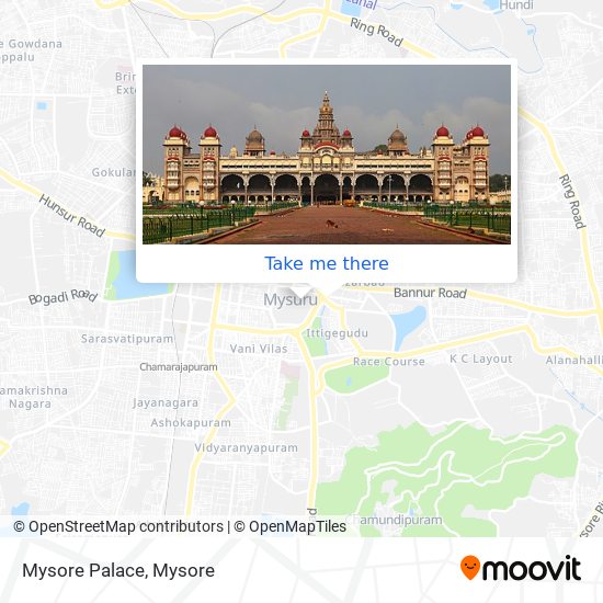 Mysore Palace map